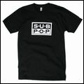 SUB POP (US INDIE LABEL) / SUB POP LOGO T-SHIRT BLACK (M)