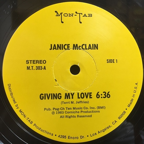 JANICE MCCLAIN / ジャニス・マックライン / GIVING MY LOVE