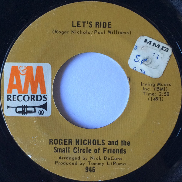 ROGER NICHOLS & THE SMALL CIRCLE OF FRIENDS / ロジャー・ニコルス&ザ・スモール・サークル・オブ・フレンズ / LET'S RIDE / LET'S RIDE