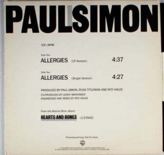 PAUL SIMON / ポール・サイモン / ALLERGIES