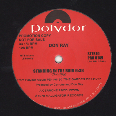 DON RAY / ドン・レイ / STANDING IN THE RAIN + GOT TO HAVE LOVING (12")