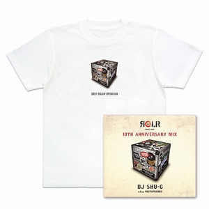 DJ SHU-G / REGULAR 10TH ANNIVERSARY MIX / Tシャツ'(白ボディ)付きセットMサイズ 