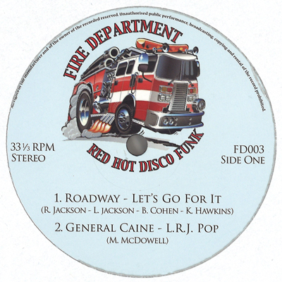 V.A. (BLAZIN' HOT DISCO FUNK & BOOGIE) / FIRE DEPARTMENT: RED HOT DISCO FUNK VOL.3 (12" EP) 