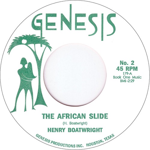 HENRY BOATWRIGHT / AFRICAN SLIDE / GET IT (7")
