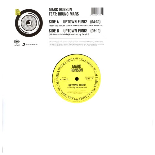 MARK RONSON / マーク・ロンソン / UPTOWN FUNK 12"BB Disco Dub Mix