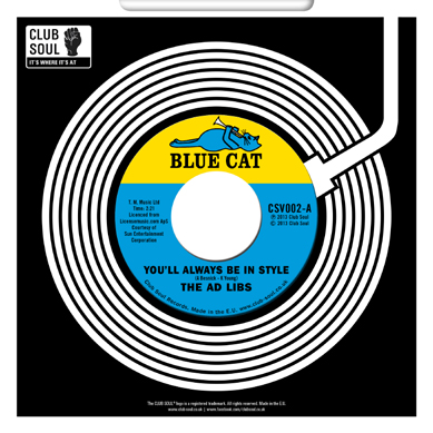 AD LIBS / アド・リブズ / YOU'LL ALWAYS BE IN STYLE / THE BOY FROM NEW YORK (7")