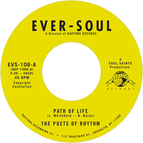 POETS OF RHYTHM / ポエッツ・オブ・リズム / PATH OF LIFE / SMILIN' (WHILE YOU'RE CRYING) (7")