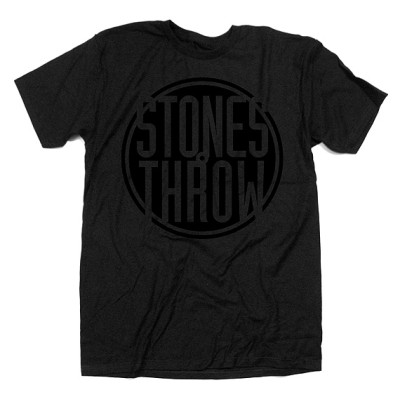 STONES THROW T-SHIRT / ストーンズ・スロウ Tシャツ / CLASSIC LOGO BLACK SIZE L