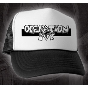 OPERATION IVY / LOGO TRUCKER HAT BLACK/WHITE
