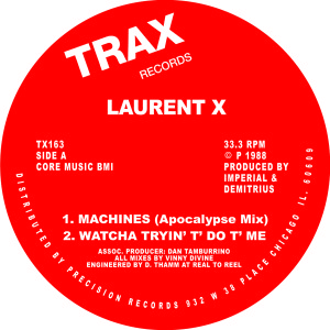 LAURENT X / MACHINES(REISSUE)