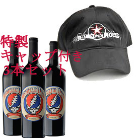 GRATEFUL DEAD / グレイトフル・デッド / STEAL YOUR FACE RED WINE BLEND 2012 3Bottle Collection with Cap Set / スティール・ユア・フェイス赤ワインブレンド2012 キャップ付3本セット