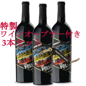 POLICE / ポリス / SYNCHRONICITY RED WINE BLEND 2012 3Bottle Collection with Two-Stage Corkscrew Set / シンクロニシティー 赤ワインブレンド 2012 オープナー付3本セット