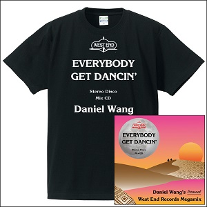 DANIEL WANG / ダニエル・ウォン / EVERYBODY GET DANCIN' - DANIEL WANG'S PERSONAL WEST END MEGAMIX(Tシャツ付セット:Mサイズ)