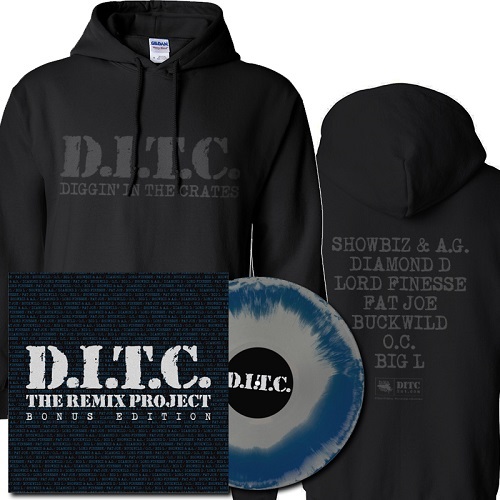 D.I.T.C. / D.I.T.C. HOODY + 10" (BLACK-S)