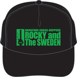 ROCKY & THE SWEDEN / BONG HIT! MESH TRUCKER CAP BLACK / GREEN