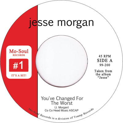 JESSE MORGAN / ジェシー・モーガン / YOU'VE CHANGED FOR THE WORST / YOU AND ME BABY (7")