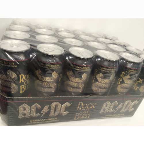 AC/DC / エーシー・ディーシー / ROCK OR BUST! PREMIUM BEER PINT CAN 24 PACK / AC/DC ラガービール24本(1ケース) ※1本あたり600円(税込)