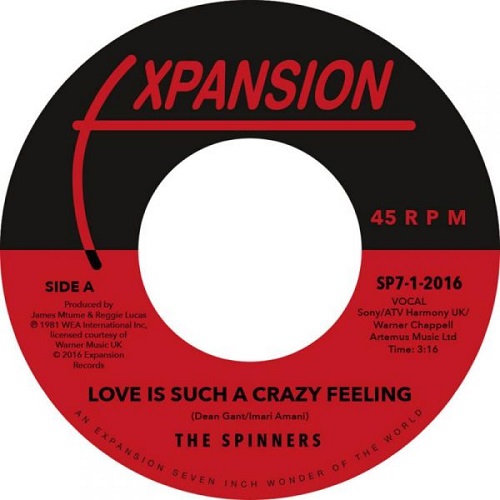 SPINNERS / スピナーズ / LOVE IS SUCH A CRAZY FEELING / GOT TO BE LOVE (7")