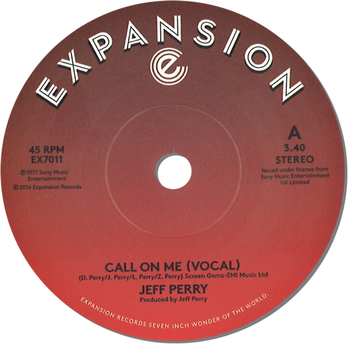 JEFF PERRY / CALL ON ME (7")