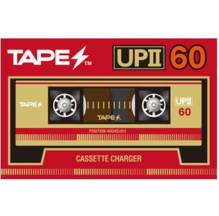 バッテリーチャージャー / カセットテープ型バッテリーチャージャー TAPES RED ver