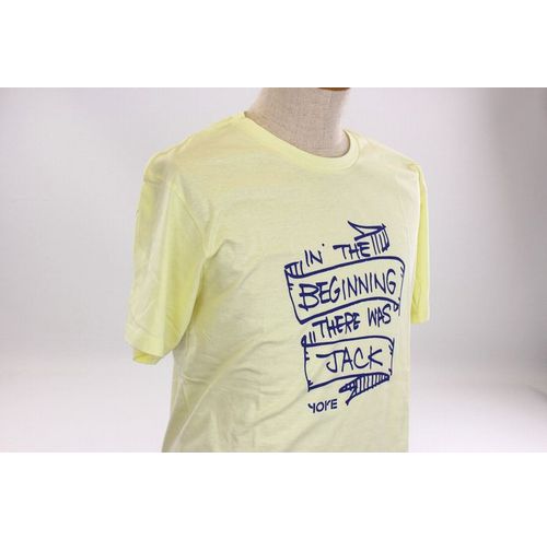 YORE RECORDS / IN THE BEGINNING THE WAS JACK BY YORE T-SHIRTS YELLOW SIZE:M