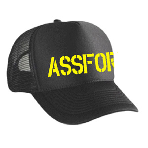 ASSFORT / M.F.T.D.P.F.N.B TRUCKER MESH CAP BLACK x YELLOW