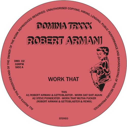 ROBERT ARMANI / ロバート・アルマーニ / WORK THAT