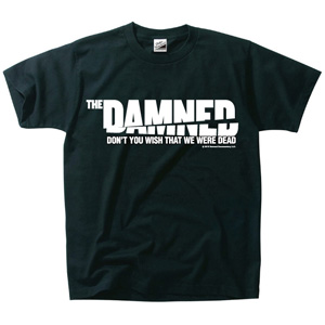 DAMNED / 映画 THE DAMNED「地獄に堕ちた野郎ども」T-SHIRT BLACK x WHITE(Lサイズ)