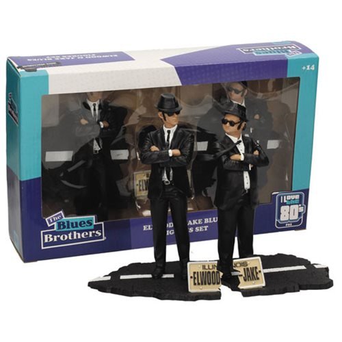 BLUES BROTHERS / ブルース・ブラザース / BLUES BROTHERS JAKE AND ELWOOD 7-INCH MOVIE ICONS STATUE SET