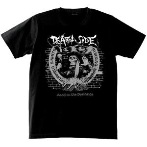 DEATH SIDE / STAND ON THE DEATH SIDE T-SHIRTS GRAY x WHITE(youth-Mサイズ)