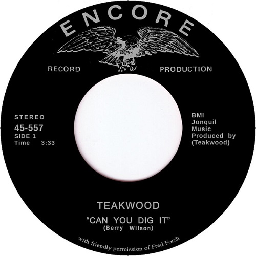 TEAKWOOD / CAN YOU DIG IT / SUDDENLY YOU'RE MY LIFE (7")