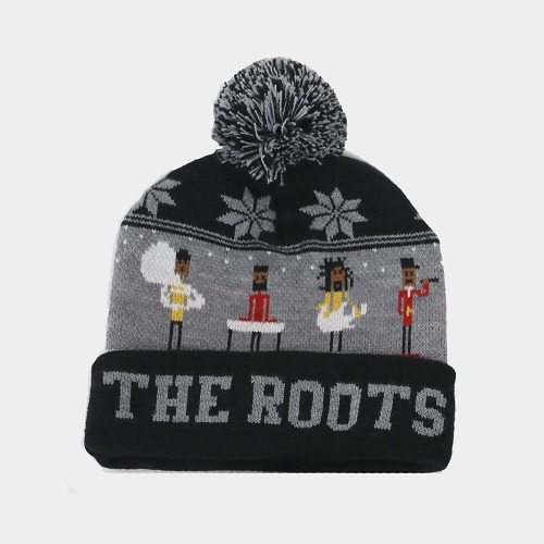 THE ROOTS (HIPHOP) / 2016 HOLIDAY KNIT HAT (BLACK/GREY)