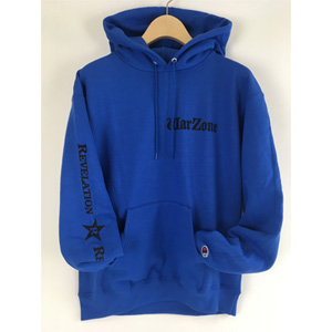 WARZONE / BLUE/HOODED SWEATSHIRT/DON'T FORGET THE STRUGGLE DON'T FORGET THE STREETS (Sサイズ)