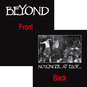 BEYOND (PUNK) / ビヨンド / NO LONGER AT EASE (BLACK) Sサイズ