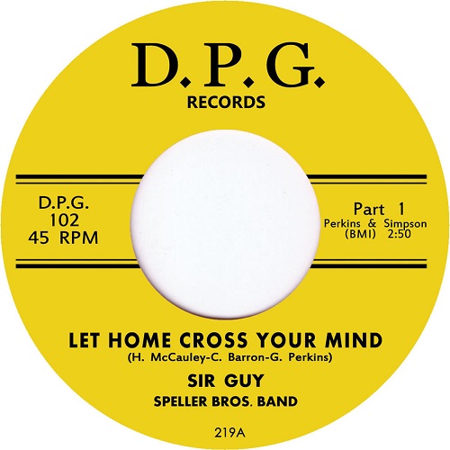SIR GUY / サー・ガイ / II NEED YOU BABY /  LET HOME CROSS YOUR MIND (7") (7")