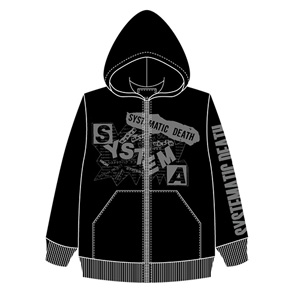 SYSTEMATIC DEATH / SYSTEMA ZIP UP HOODIES BLACK (Lサイズ)