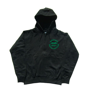 ROCKY & THE SWEDEN / THE BIG STONED HOODIES BLACK / GREEN (XLサイズ)