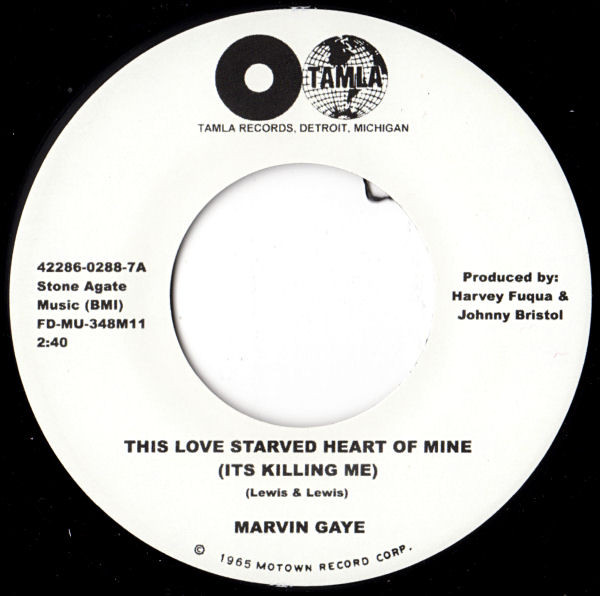 MARVIN GAYE / マーヴィン・ゲイ / THIS LOVE STARVED HEART OF MINE(ITS KILLING ME) / WHEN I FEEL THE NEED(ITS MY BABY)(7")