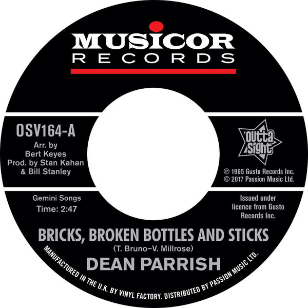 DEAN PARRISH / J.B.TROY / BRICKS,BROKEN BOTTLES AND STICKS / LIVE ON (7")