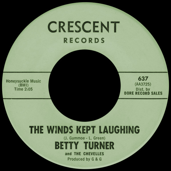 BETTY TURNER / WINDS KEPT LAUGHING / LITTLE MISS MISERY (7")