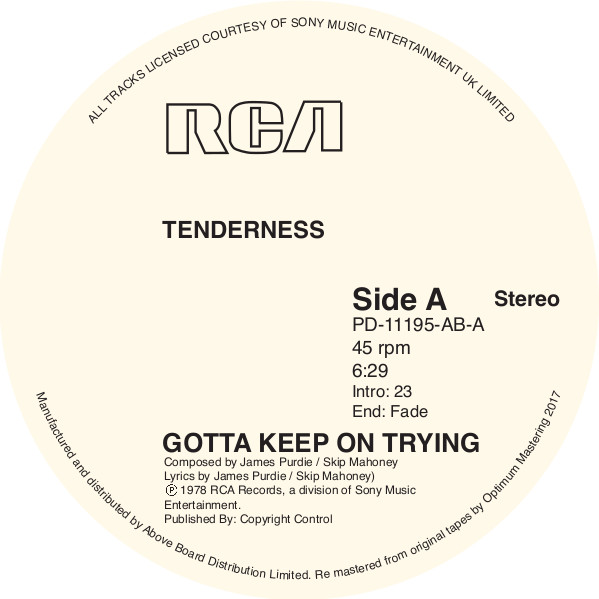 TENDERNESS / KEEP ON TRYING (12")