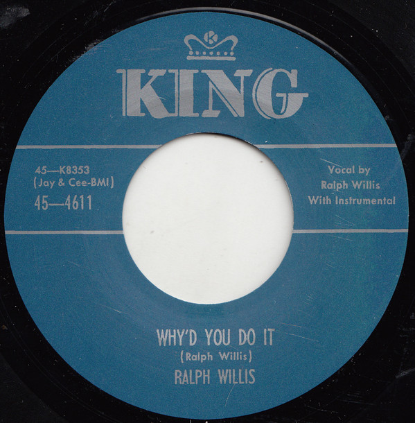 RALPH WILLIS / ラルフ・ウィリス / WHY'D YOU DO IT / GOING TO HOP ON DOWN THE LINE (7")