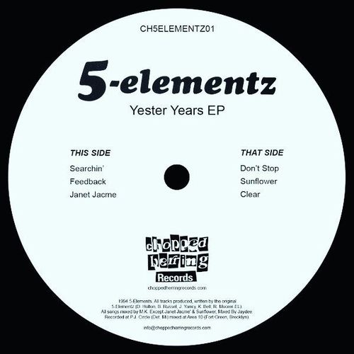 5ELA (5 ELEMENTZ) / YESTER YEARS EP 12"