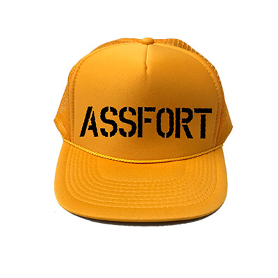 ASSFORT / M.F.T.D.P.F.N.B TRUCKER MESH CAP GOLD