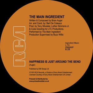 MAIN INGREDIENT / メイン・イングリーディエント / HAPPINESS IS JUST AROUND THE BEND / EVENING OF LOVE (12")