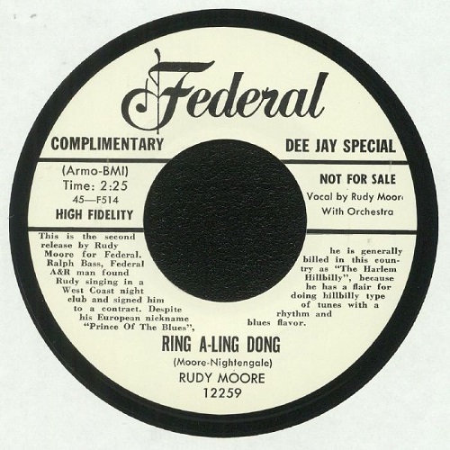 RUDY RAY MOORE / ルディ・レイ・ムーア / BUGGY RIDE / RING A-LING DONG (7")