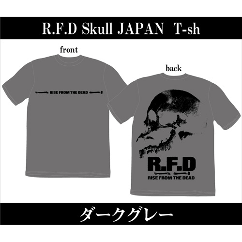 RISE FROM THE DEAD / Skull JAPAN T-SHIRTS DARK GRAY/L