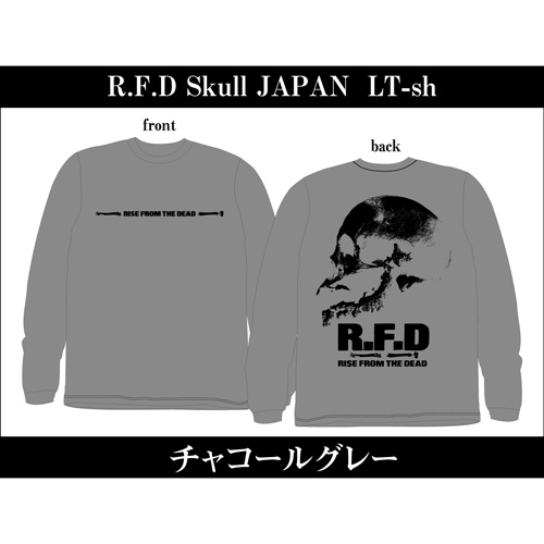 RISE FROM THE DEAD / Skull JAPAN LONG T-SHIRTS CHARCOAL GRAY/S