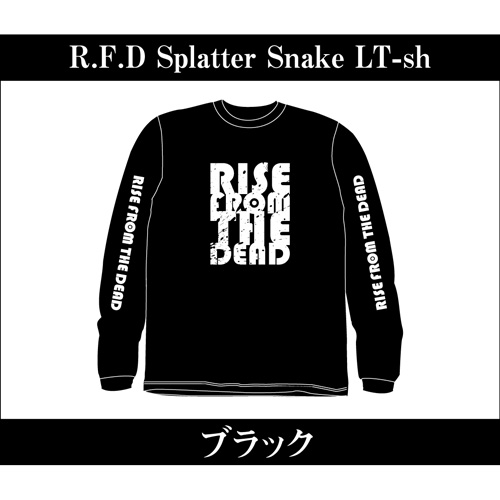 RISE FROM THE DEAD / R.F.D Splatter Snake LONG T-SHIRTS BLACK/S