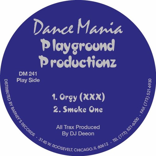 PLAYGROUND PRODUCTIONZ (DEEON) / ORGY (2017 RE-ISSUE)